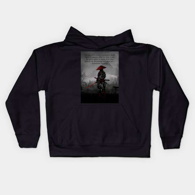 Samurai x bushido Kids Hoodie by Kalpataru